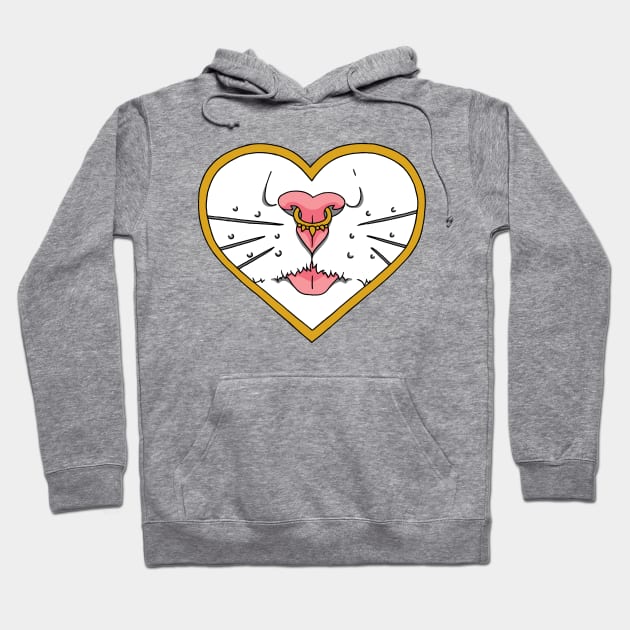 Cute Cats Nose Hoodie by bblane